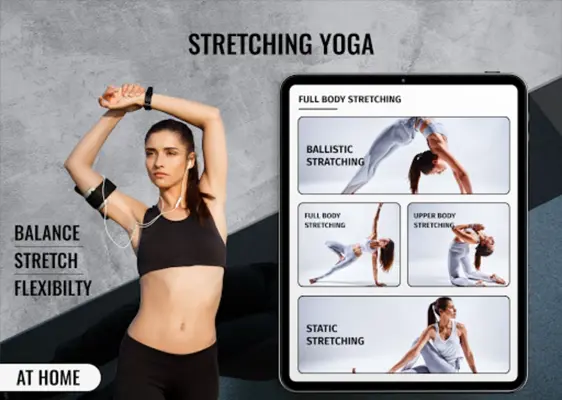 Stretching Yoga Exercise at Ho android App screenshot 3